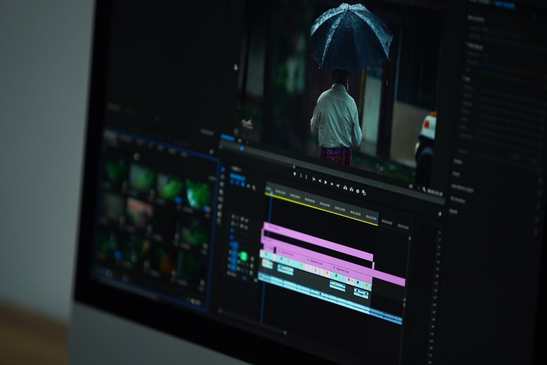 video editing software interface