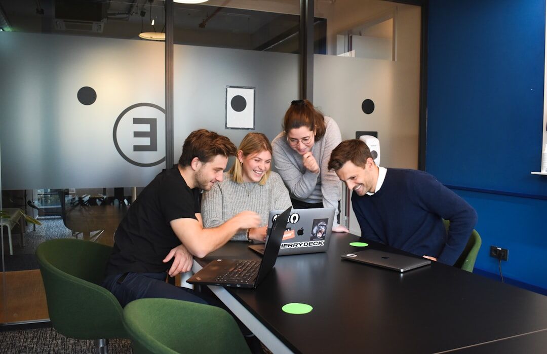 team of editors collaborating